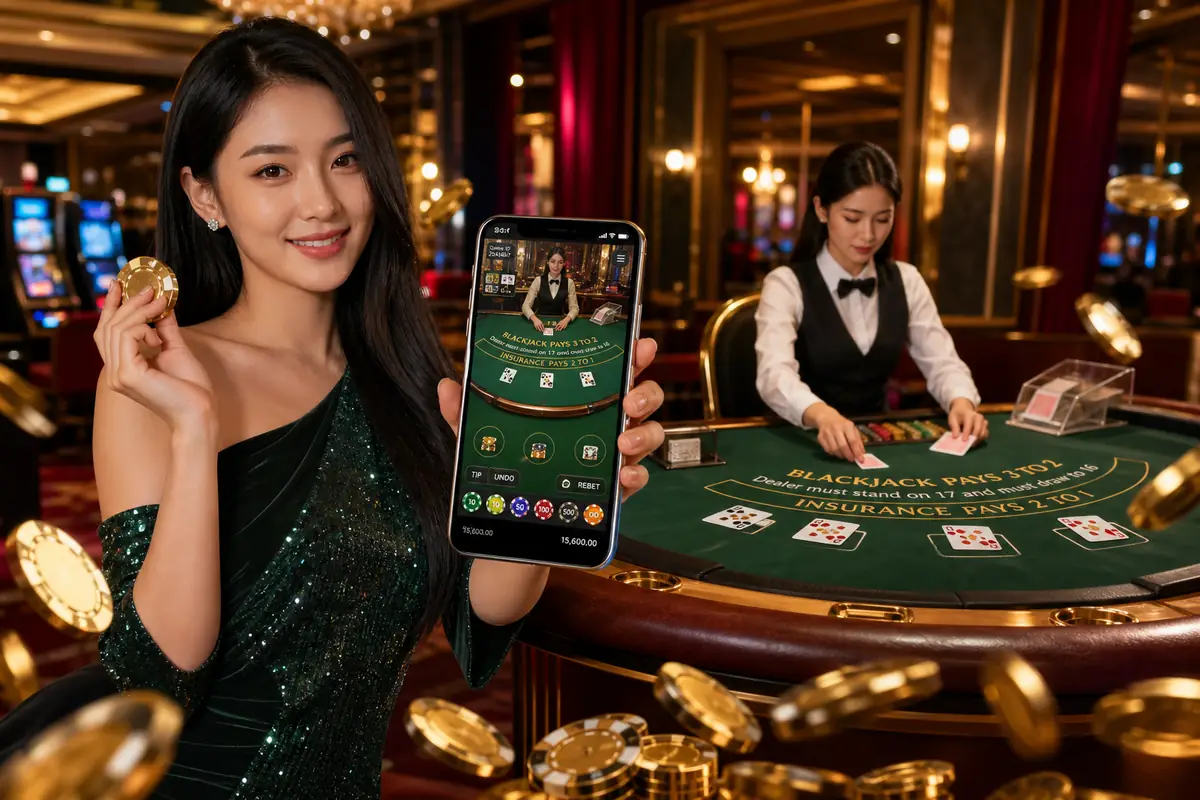 bcb88d Casino meja baccarat dealer langsung